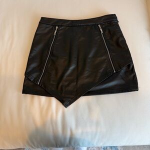 Hypr Faux Leather Mini Skirt